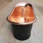 Luxury Freestanding Bathtub Handmade Copper Bath Tarnish Resistant