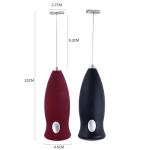 Handheld Electric Milk Frother Stainless Steel 304 Whisk Head With Stand,