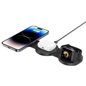 3-in-1 Foldable Wireless Magnetic Charger with Foreign Object Detection