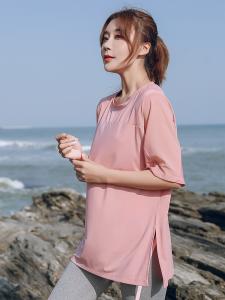 China OEM ODM Womens Side Split T Shirt Athletic Activewear Soft fabric factory