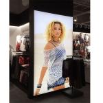 Digital Led Photo Frame Light Box , Glass Advertising Restaurant Menu Light Box