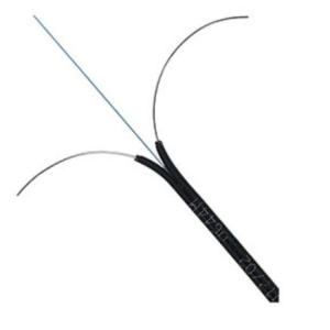 China 2*3mm 1 Core FTTH Drop Cable GJXH G657A 1F Fiber Drop Cable factory