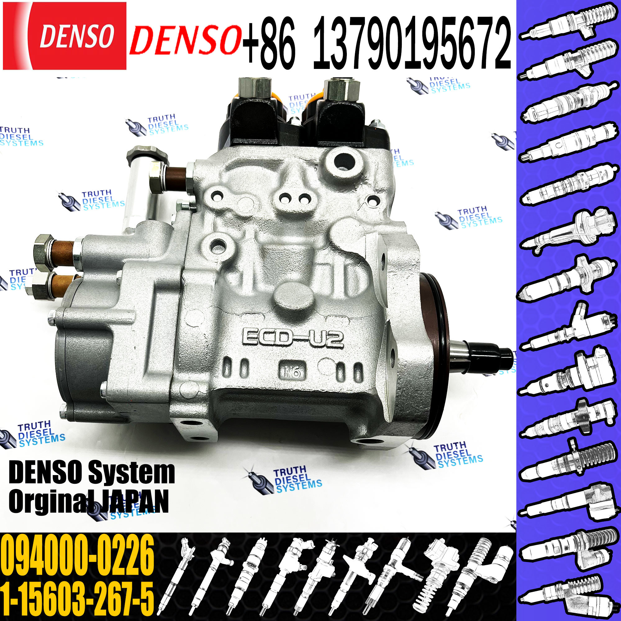 094000-0220 Diesel Fuel Injection Pump OE NO. 094000-0226 fit for 1-15603267-5