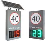 Original Road Warning LED Solar Radar Speed Sign for Urban Expressway Traffic