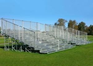 China Fixed Outdoor Aluminum Bleachers Galvanized Steel Frame Low Maintenance factory