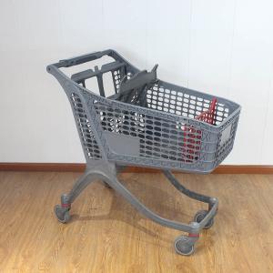 China 130L China All Plastic Push Trolley Plastic Shopping Carts factory