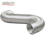 350mm Aluminum Semi Rigid Flexible Duct HVAC Parts Fire Resistant Big Diameter