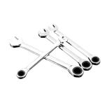 Chromium-vanadium steel double end quick ratchet wrench 6-55mm, 302 straight