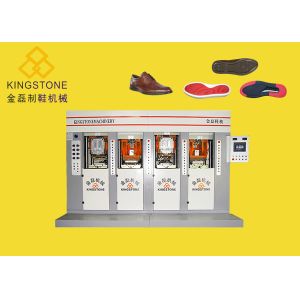 2 / 4 Stations Injection Rubber Shoe Sole Making Machine For TPU TPR PVC