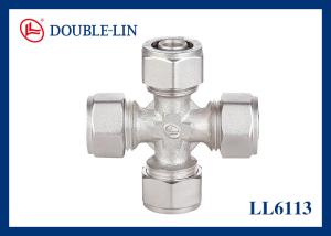 China HPB 57-3 Brass 1216 To 2632 Cross Brass Compression Fittings factory