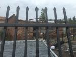Customized Black Zinc Steel Metal Garrison Fence Panels Maintenance Free
