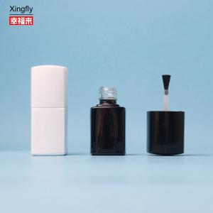 China 5ml Nail Polish Bottle Empty Clear Glass Nail Polish Bottle With Brush And cap factory
