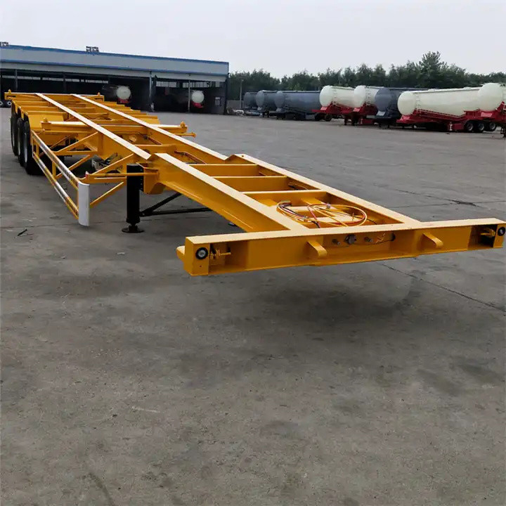New Design 3 Axle Skeleton Container Chassis Semi Trailer 40ft Skeleton Semi Trailer