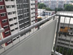 China Invisible 2.5mm Cable Grille For Windows | Transparent Steel Wire | 10cm Wire Distance Gap factory