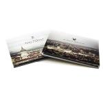 Portable Leather advertising lcd screen video book brochure for advertisement