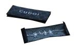 High density Personalized Woven Clothing Labels 50D yarn for shoes