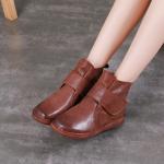 S417 2020 Autumn And Winter New Women'S Shoes Retro Handmade Leather Fashion