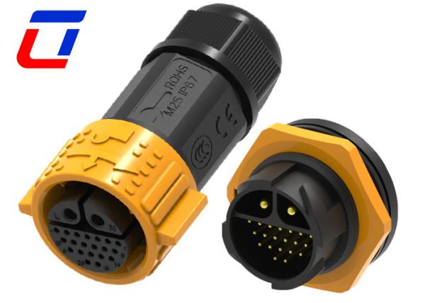 2 Pin Power Waterproof Cable Connector 20 Pin Outdoor Electrical Cable