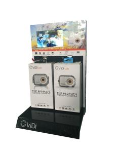 China Novel Display With Metal Hooks IPS Screen Camera Showcase Box Display factory