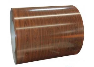 China 2000mm Ss316 Wood Grain Prepainted Steel Coil For Wooden Wall factory