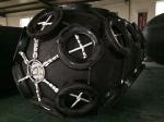 Black 50kpa floating pneumatic rubber fenders tyres chain winding