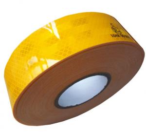 China Exterior Custom Yellow Prism Conspicuity Reflective Tape For  Jacket  Trailer on sale