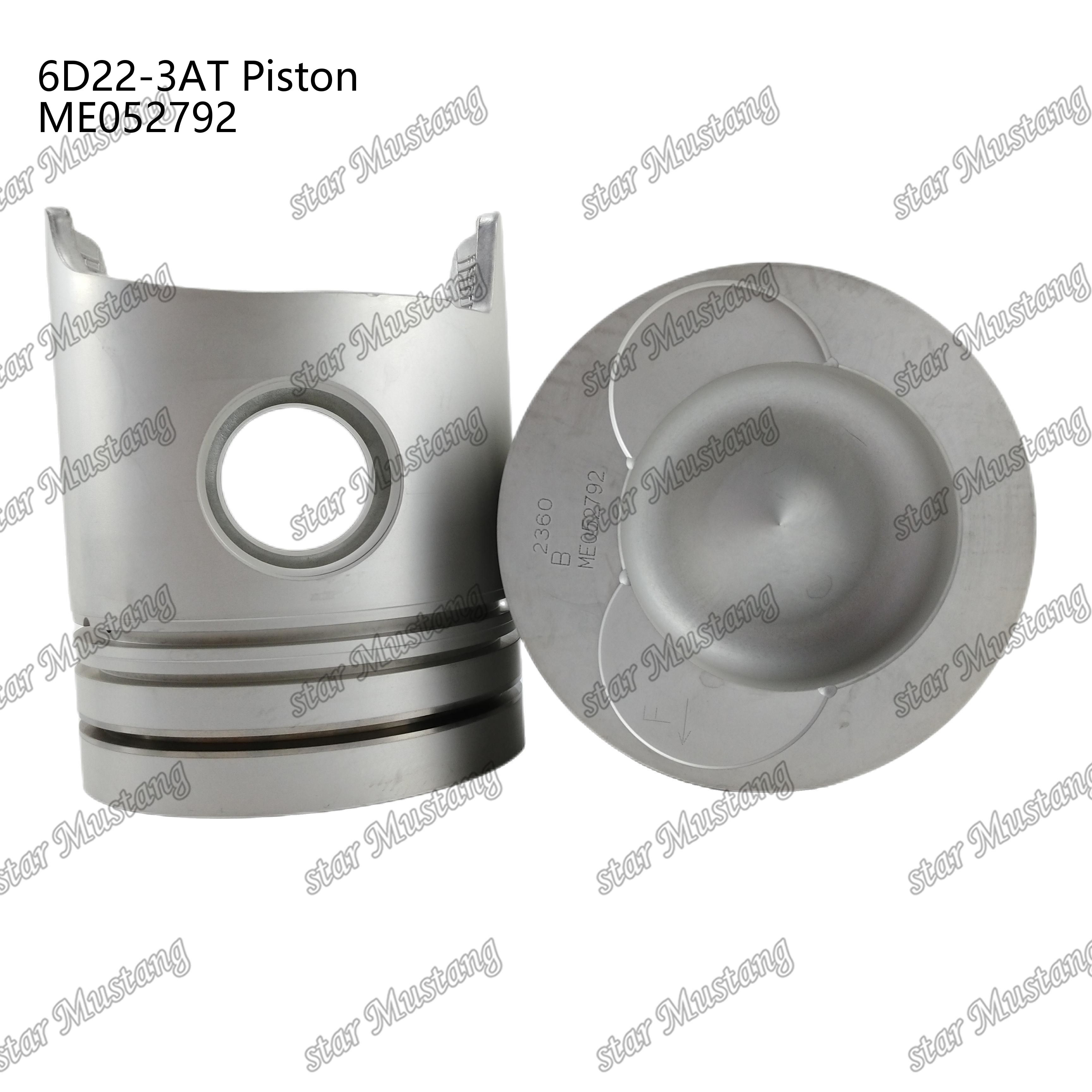 6D22-3AT Engine Piston Chamber Size 80mm 3.3Kx3x4mm ME052792 For Mitsubishi Engine Spare Parts