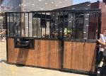 Hot Dip Galvanized Horse Stall Panels With Sliding Door And Feeder Door