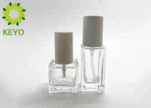 China Empty 30ml Square Glass Foundation Bootle For Cosmetic Packaging factory