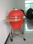 21" Kamado Grills Ceramic BBQ Kamado (Charcoal BBQ)-Red
