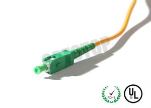 China 2mm SC / APC Single Mode Fiber Jumpers , Pigtail Fiber Optic Cable for CATV factory
