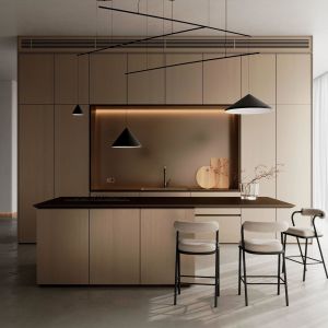 Modular Stainless Steel Kitchen Cabinet with Sink Modern Free Design Complete