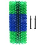 Blue And Green Cattle Body Brush For Cleaning And Massaging Farm Animals