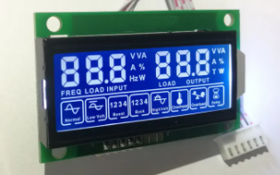 Customized 7 Segment LCD Display HTN Blue 5V With PCB Board