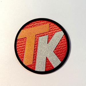 China Welding Print Sew On Embossed Ironing Reflective 3D TPU Badges For Clothing factory