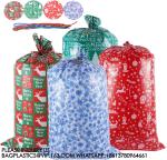 Sets Large Christmas Gift Plastic Bag 36"X60" Jumbo Gift Wrapping For Xmas
