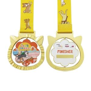 China Finishing Pet Sports Charity Personalised Running Medal Rotatable Medal factory