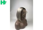 High Density Real Human Hair Wigs For Women Silky Straight Wave Medium Brown