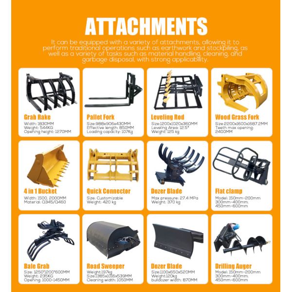 Hot Sale Compact Backhoe Small Compact Telescopic Wheel Loader