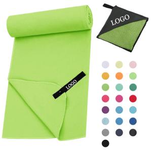 China Personalised Suede Printed Microfiber Gym Towel Quick Dry For Sea Swimming factory