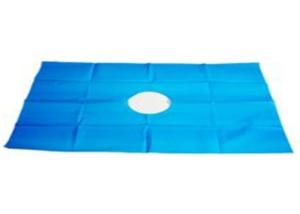China Waterproof Reusable Cloth Surgical Drapes Anti Bacteria With Aperture Hole factory