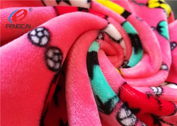 4 Way Stretch Micro Spandex Velvet / Velboa Fabric Short Pile Fabric For Making
