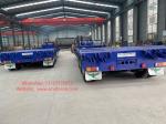 3 Axle Flatbed Semi Trailer 2×20Feet or 40Feet For Container Carrying