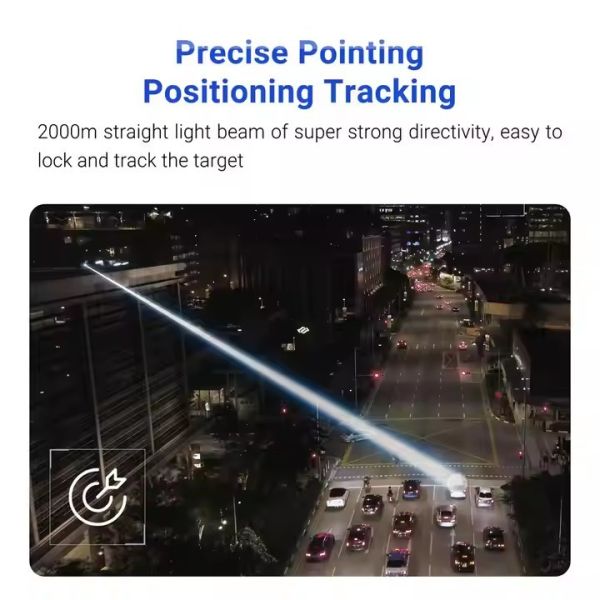 China Red Laser Flashlight 1000m Beam 5mW Output Aluminum Alloy Flashlight factory