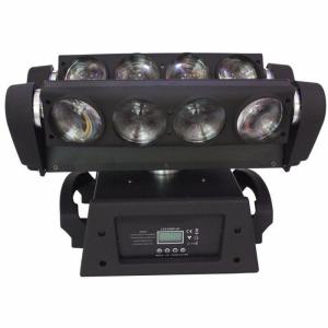 China 8 Eyes Mini Bar Spider Moving Head Light , 10W RGBW LED Beam Club Beam Moving Head Par can Stage Light factory