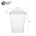 Wholesale eco friendly disposable 5 oz plastic milkshake smoothie cups with lids