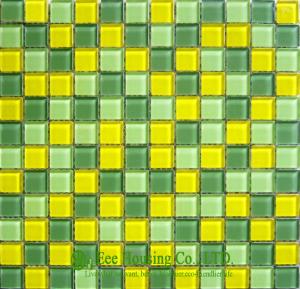 China Mixed Color Glass Crystal Mosaic Tile for indoor &amp;outdoor walls,Glass mosaic tile Factory factory