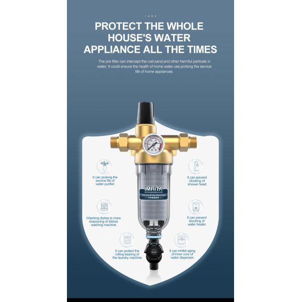 Whole House 5T/H Sediment Removal Water Pre Filter , Pre Filtration System Imrita