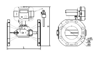 High Durability Ultrasonic BTU Flow Meter 4-20mA Output For Energy Measurement