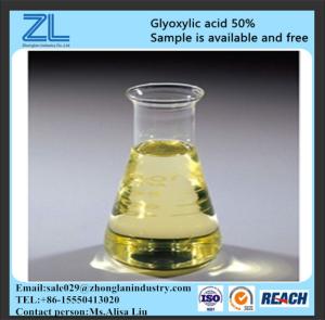 China glyoxylic acid 50% for hair industry.,CAS NO.:298-12-4 factory